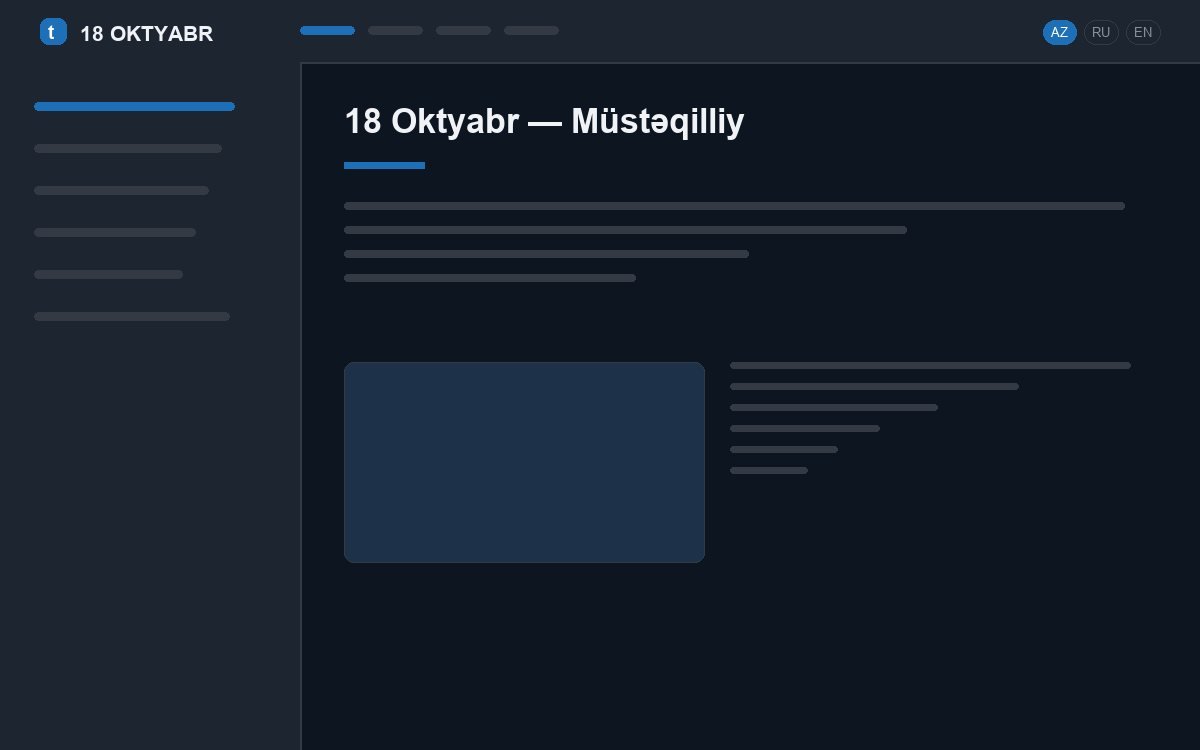 18 Oktyabr — Müstəqilliyin bərpası
